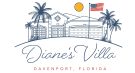 Illustration of a house with wording Diane's Villa, Davenport Florida.